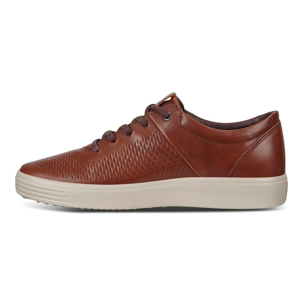 Tenis Hombre - ECCO Soft 7 Lace-Ups - Marrom - BTS260431